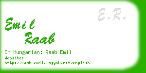 emil raab business card